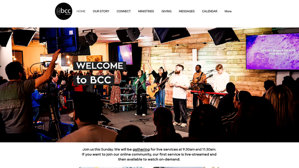 Screenshot of the Bromley Christian Centre website