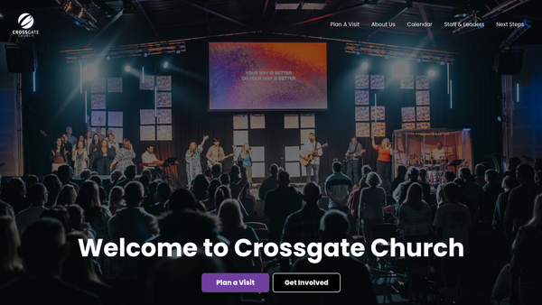 Screenshot of the Crossgate Church Ltd website