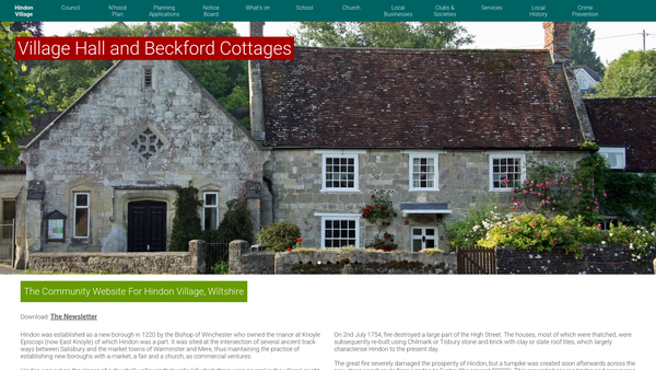 Screenshot of the The Friends Of St John The Baptist Church Hindon website