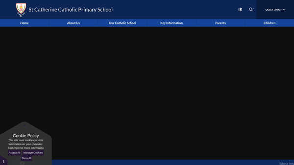 Screenshot of the Friends of St Catherine's School website
