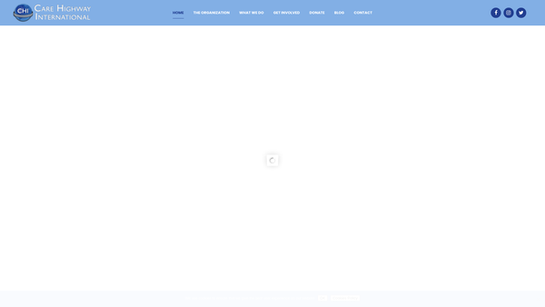 Screenshot of the Care Highway International website