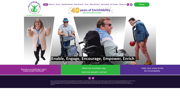 Screenshot of the EnrichAbility website
