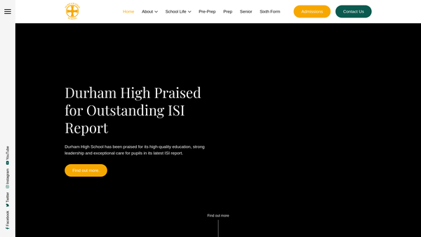 Screenshot of the DHS Educational Foundation website