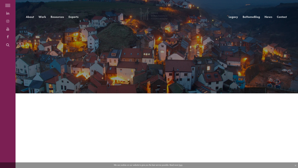 Screenshot of the Home Renaissance Foundation website
