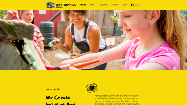 Screenshot of the Daytrippers (Bolton) website