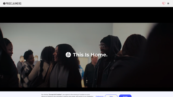 Screenshot of the Proclaimers website