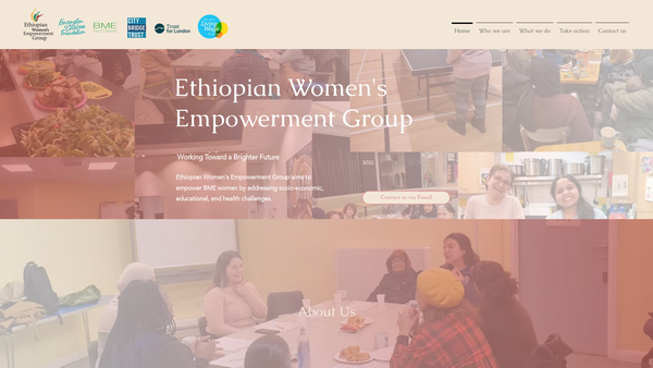 Screenshot of the Ethiopian Women's Empowerment Group website