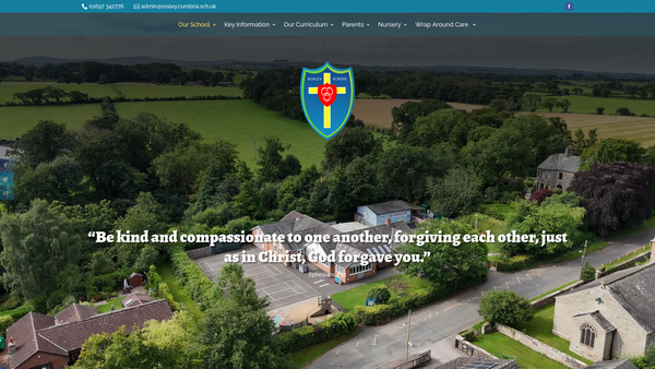 Screenshot of the Rosley CoE School Support Group website