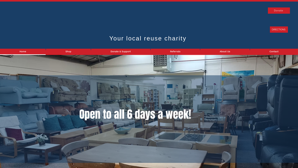 Screenshot of the Lighthouse Furniture Project Limited website