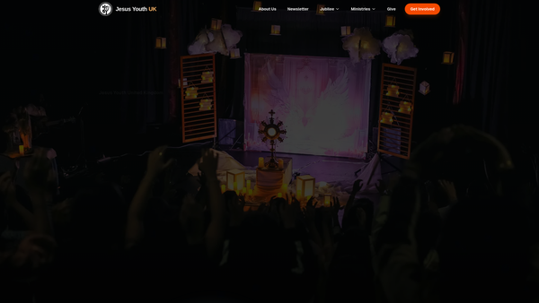 Screenshot of the Jesus Youth UK website