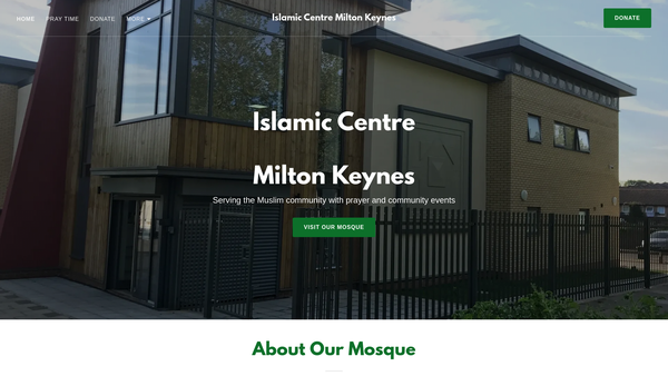 Screenshot of the Sri Lankan Muslim Community Foundation Of Milton Keynes website