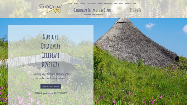 Screenshot of the Menter Y Felin Uchaf Cyf website
