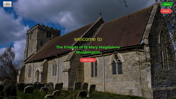 Screenshot of the Friends Of St Mary Magdalene, Shabbington website