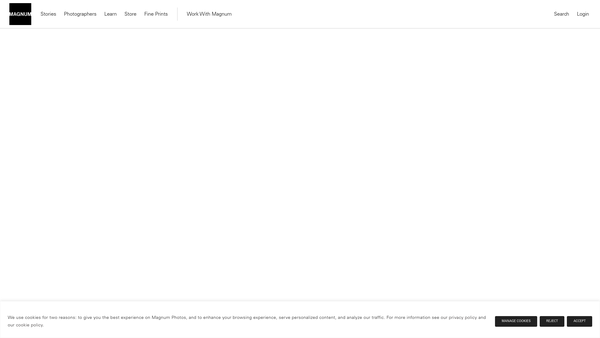Screenshot of the The Magnum Photos Foundation website