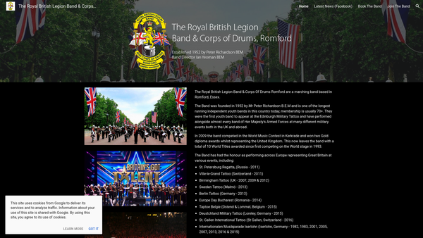Screenshot of the Music On The March (1952) Limited website
