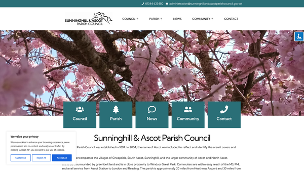 Screenshot of the Recreation Ground Victory Field website