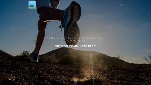 Screenshot of the Wotton Community Sports Foundation website