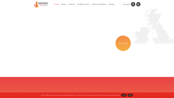 Screenshot of the National Day of Prayer And Worship website
