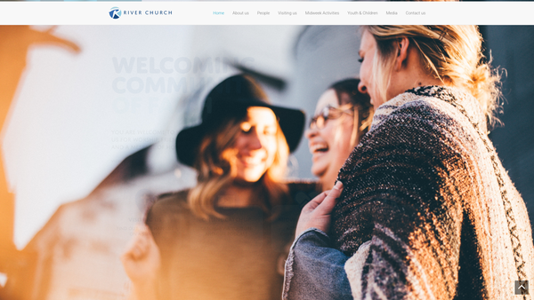 Screenshot of the River Church (Orpington) website