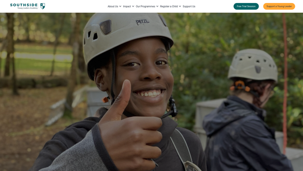 Screenshot of the Southside Young Leaders Academy website