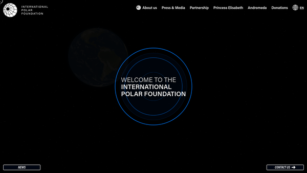 Screenshot of the The International Polar Foundation - UK website