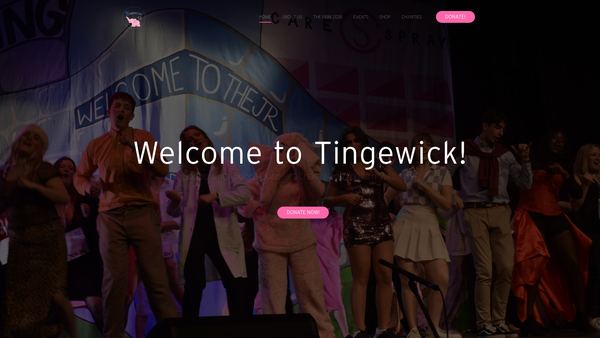 Screenshot of the The Tingewick Trust website
