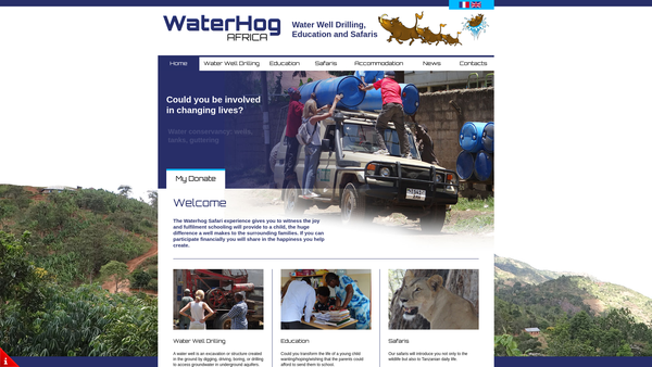 Screenshot of the Stockman Wood Charitable Trust website