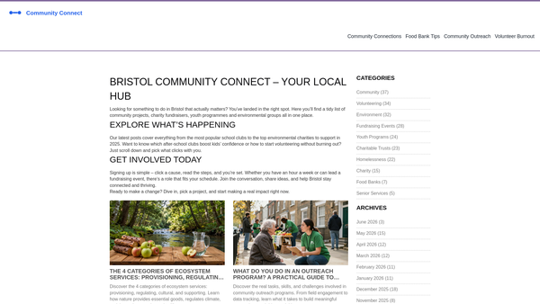Screenshot of the Emerge website
