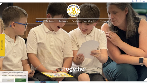 Screenshot of the St Michaels CE (VC) Combined School Fund website