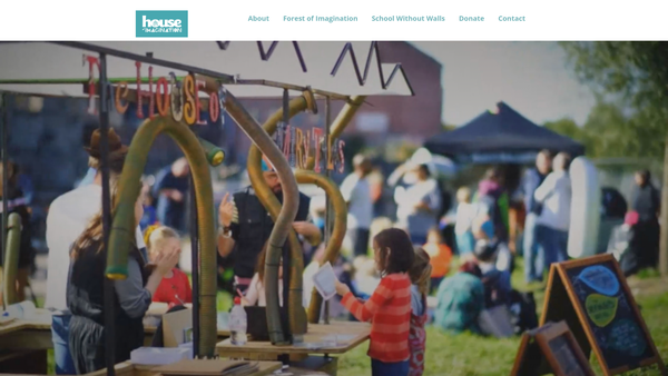 Screenshot of the House of Imagination website