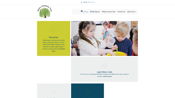 Screenshot of the Beaver Community Trust Ltd website