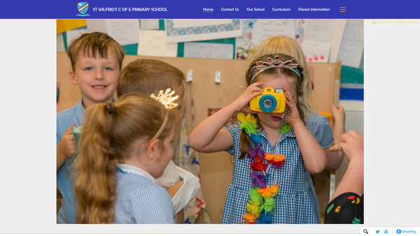 Screenshot of the The Friends Of St Wilfrids School website