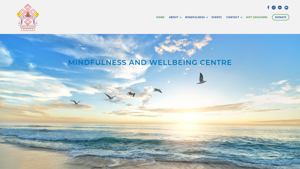 Screenshot of the Samye Foundation Wales website