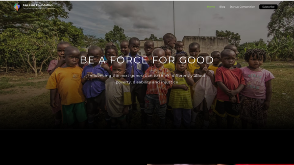 Screenshot of the Leo Lion Foundation website