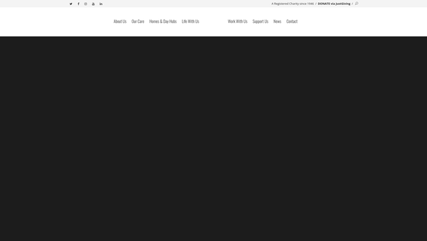 Screenshot of the Lilian Faithfull Care website