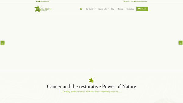 Screenshot of the Eden - Rose Coppice Trust website