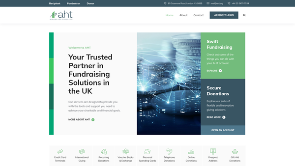 Screenshot of the Amud Hatzdokoh Trust website