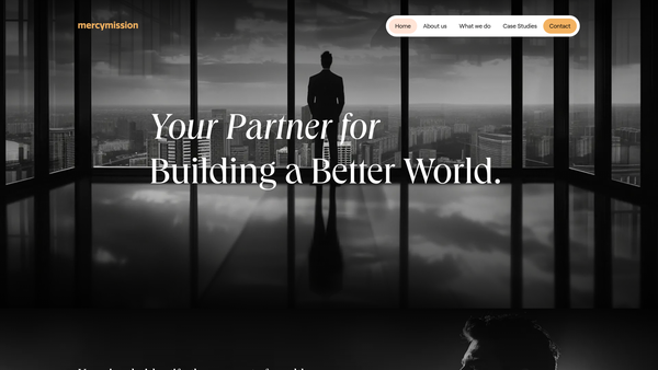 Screenshot of the Mercy Mission UK website
