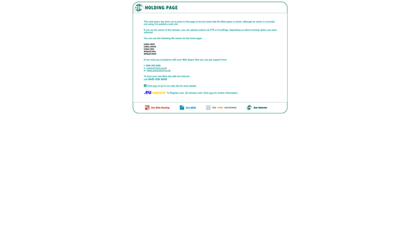 Screenshot of the The Sampimon Trust website