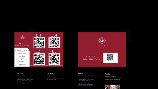 Screenshot of the Asamai Mandir Trust (London) Limited website