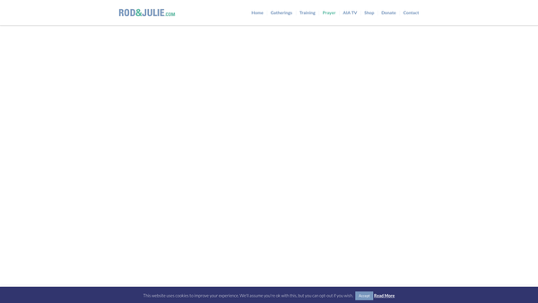Screenshot of the The Prayer Foundation website