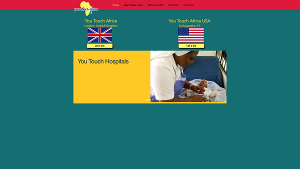 Screenshot of the You Touch Africa website