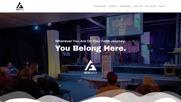 Screenshot of the Faith Christian Centre UK website