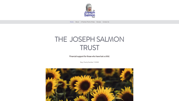 Screenshot of the The Joseph Salmon Trust website
