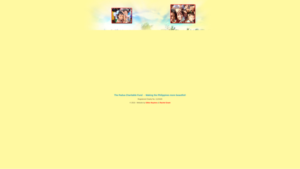 Screenshot of the The Padua Charitable Fund website