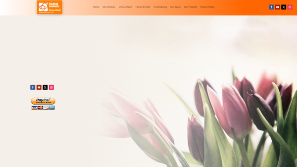 Screenshot of the Deaf And Blind Aid Lanka website