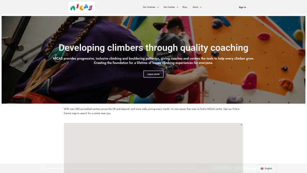 Screenshot of the Abc Training Trust website