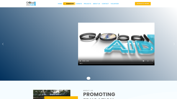 Screenshot of the Global Aid Trust Limited website