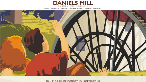 Screenshot of the Daniels Mill Trust website