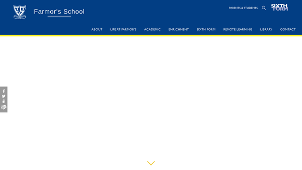 Screenshot of the The Elizabeth Farmor Trust website